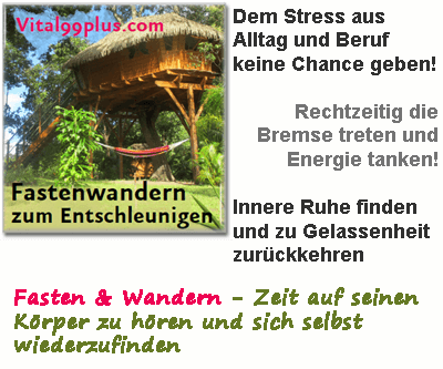 Den Stress los werden mit Fastenwandern